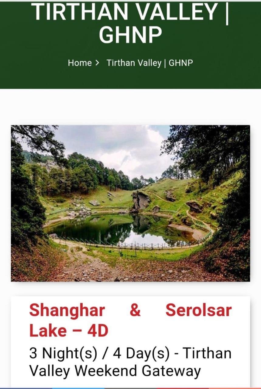 Tirthan Crest Homestay Banjār Exterior photo