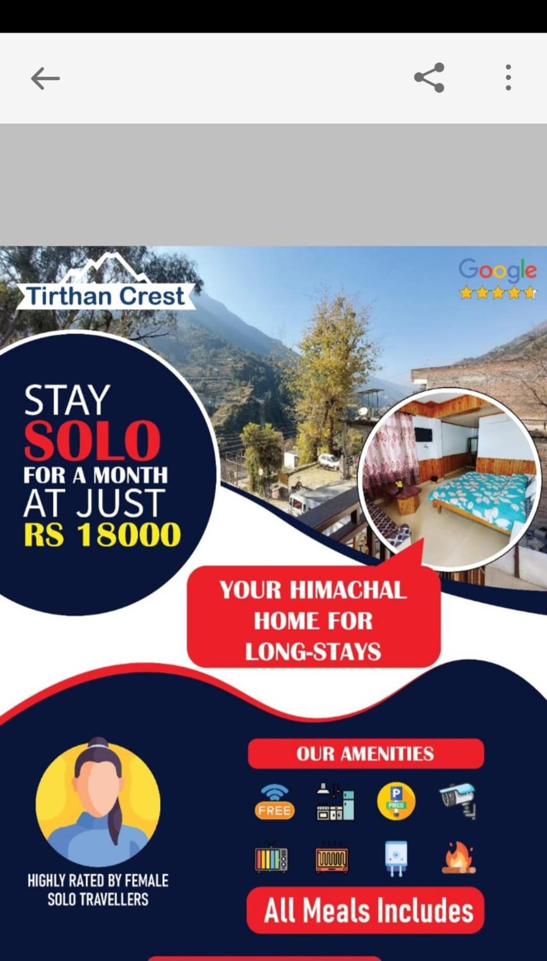 Tirthan Crest Homestay Banjār Exterior photo